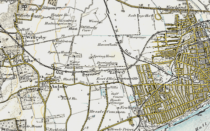 Old map of East Ella in 1903-1908