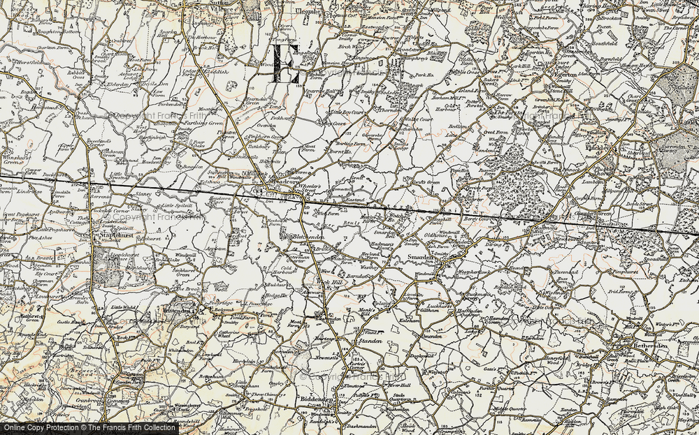 Old Map of East End, 1897-1898 in 1897-1898