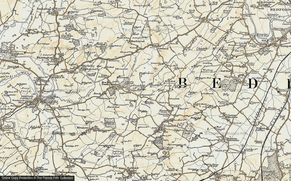 Old Map of East End, 1898-1901 in 1898-1901