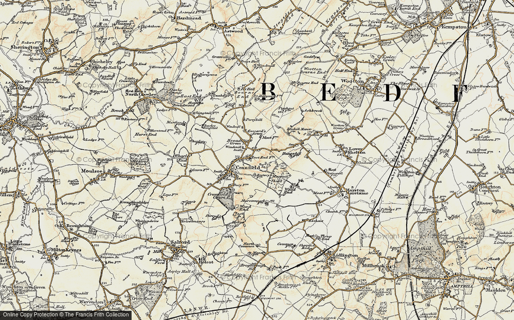 Old Map of East End, 1898-1901 in 1898-1901