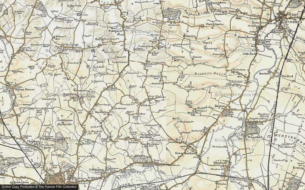 Old Map of East End, 1898-1901 in 1898-1901
