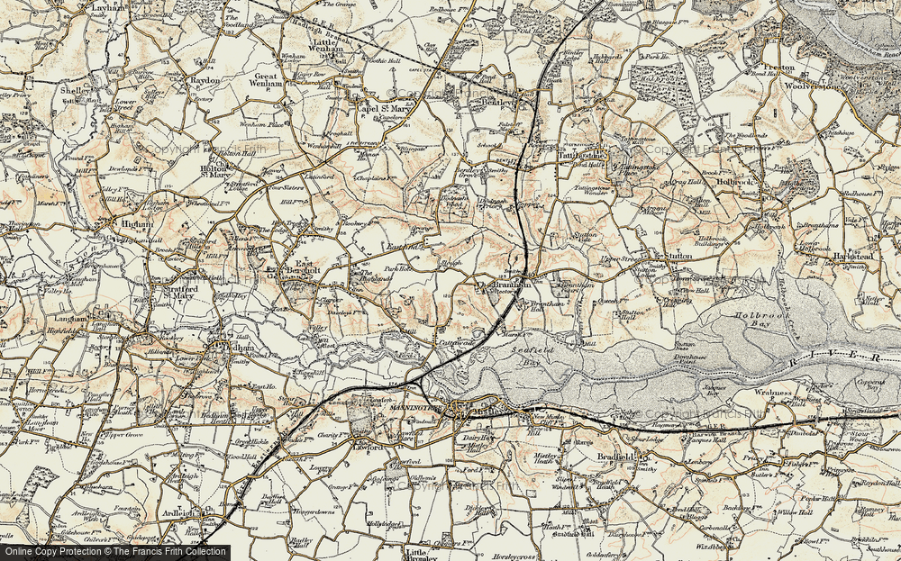 Old Map of East End, 1898-1901 in 1898-1901