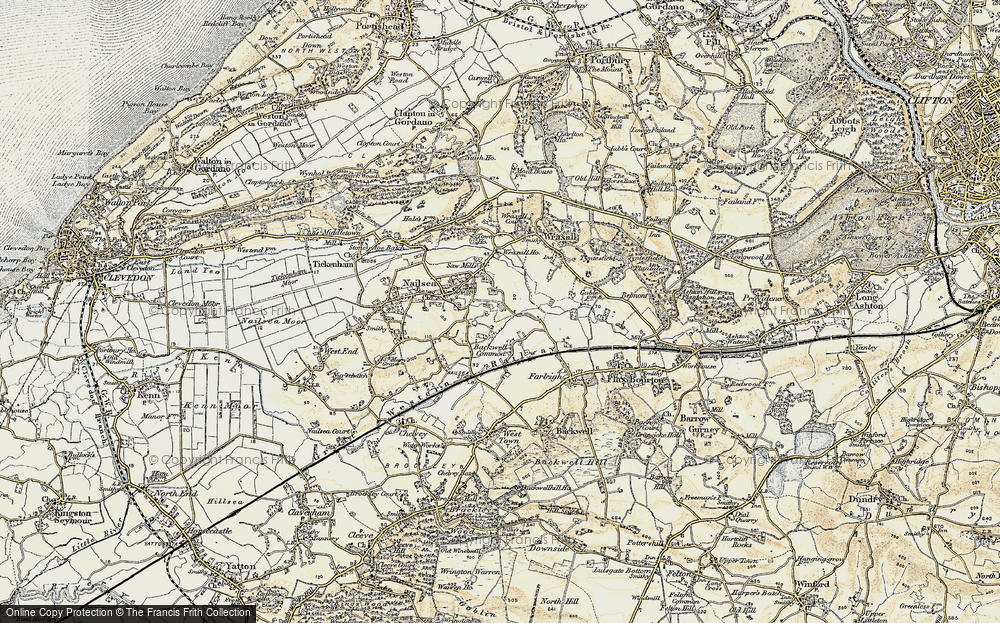 Old Map of East End, 1899 in 1899