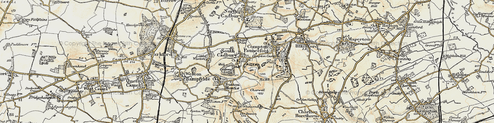 Old map of East End in 1899