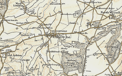 Old map of East End in 1899