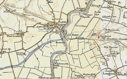 Old map of East Ferry in 1903
