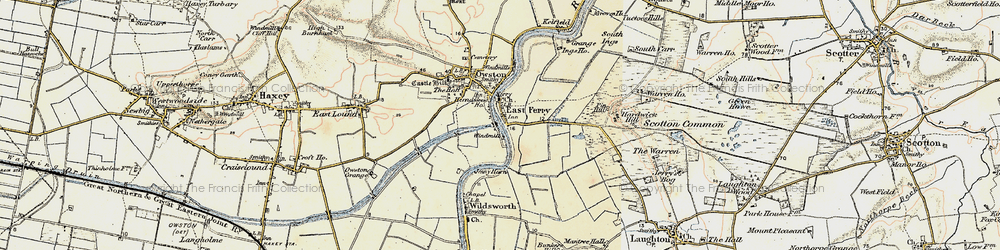 Old map of East Ferry in 1903