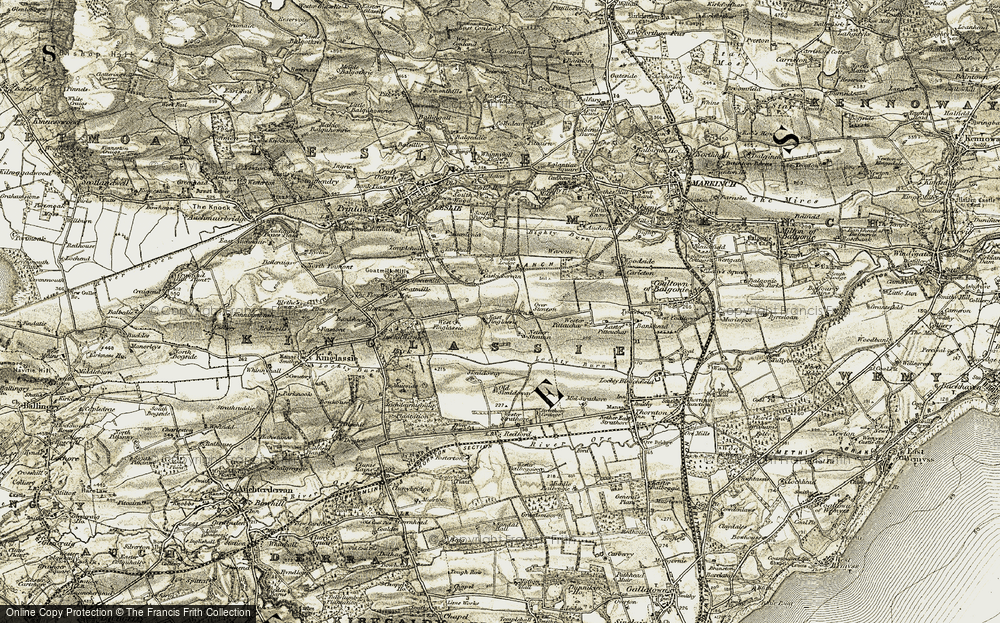 Old Map of East Finglassie, 1903-1908 in 1903-1908