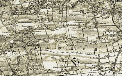 Old map of East Finglassie in 1903-1908