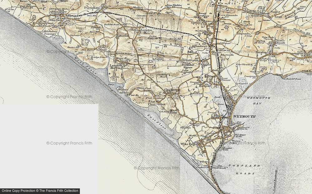 Old Map of East Fleet, 1899 in 1899