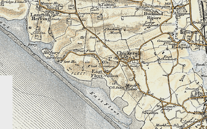 Old map of East Fleet in 1899