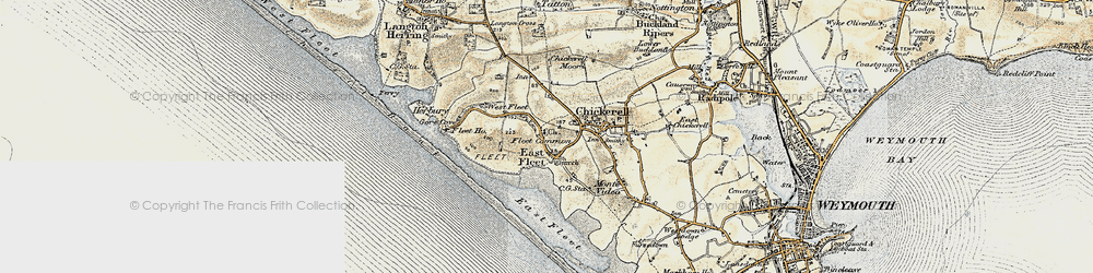Old map of East Fleet in 1899