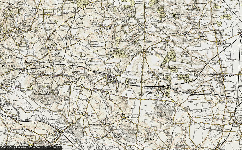 Old Map of East Garforth, 1903 in 1903