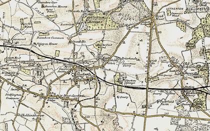 Old map of East Garforth in 1903