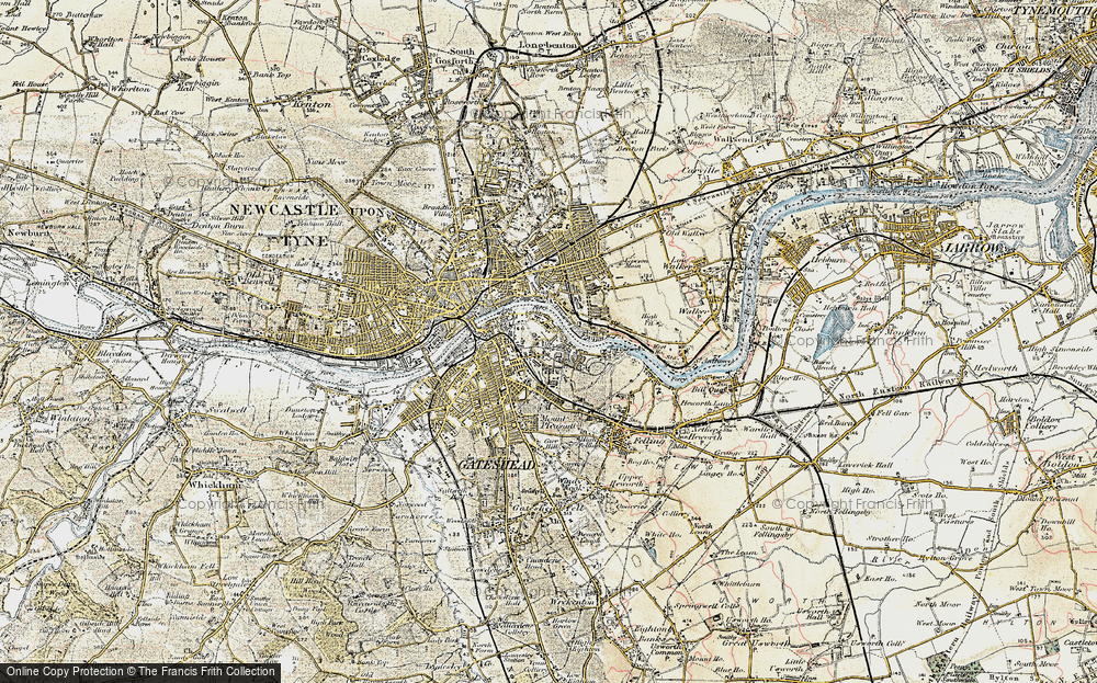 Old Map of East Gateshead, 1901-1904 in 1901-1904