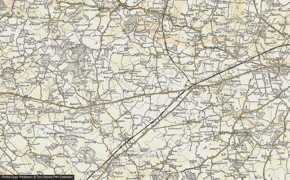 Old Map of East Gores, 1898-1899 in 1898-1899