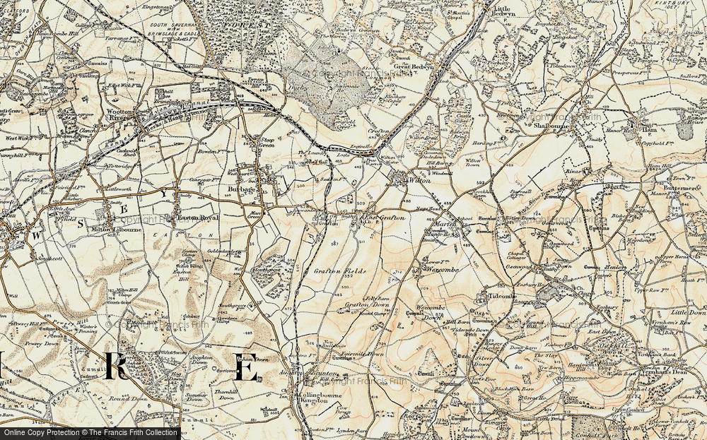 Old Map of East Grafton, 1897-1899 in 1897-1899