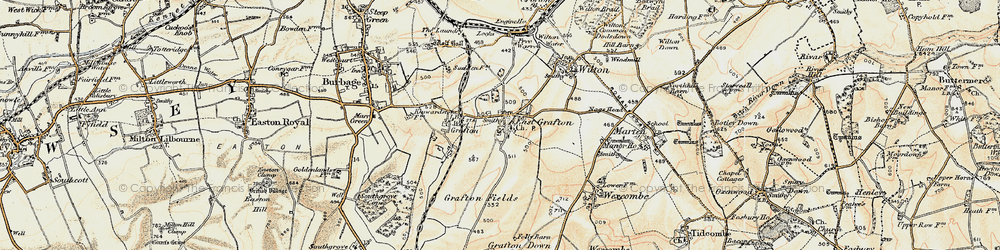Old map of East Grafton in 1897-1899