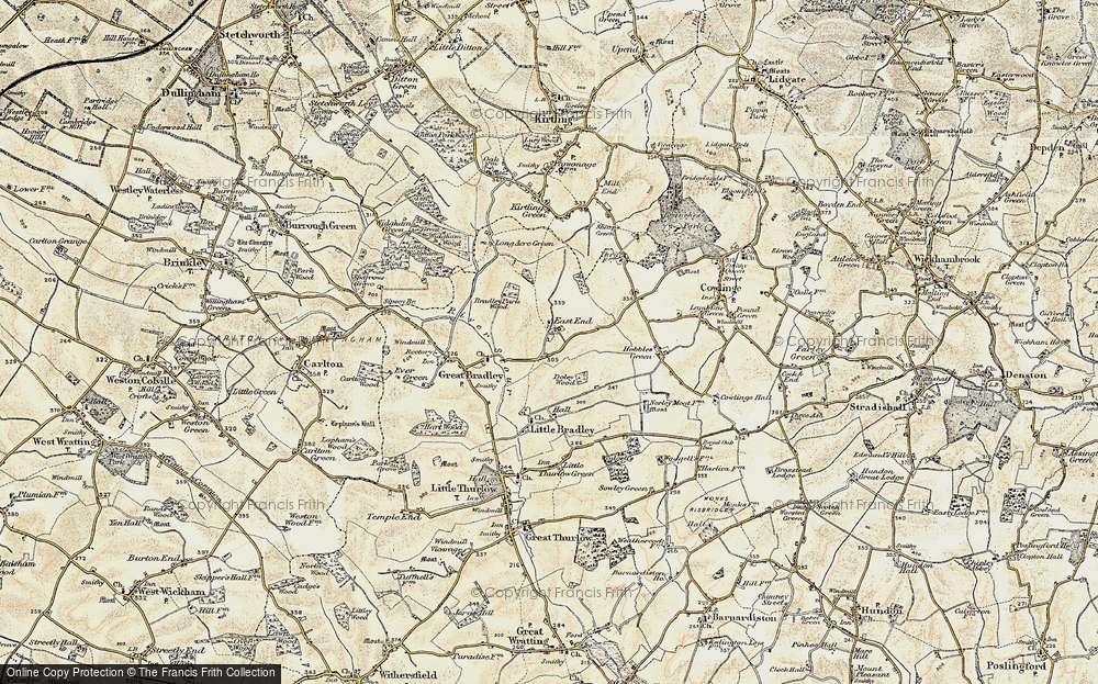 Old Map of East Green, 1899-1901 in 1899-1901