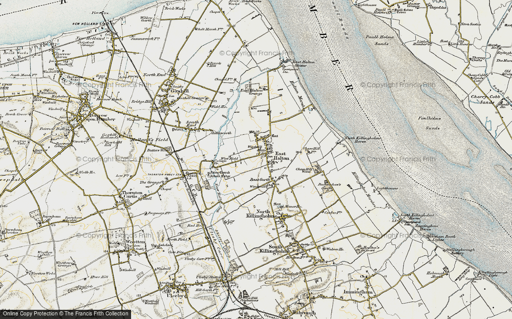 Old Map of East Halton, 1903-1908 in 1903-1908
