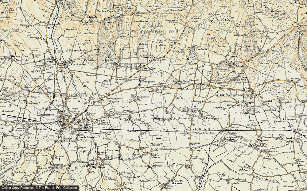 Old Map of East Hampnett, 1897-1899 in 1897-1899