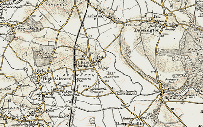 Old map of East Hardwick in 1903