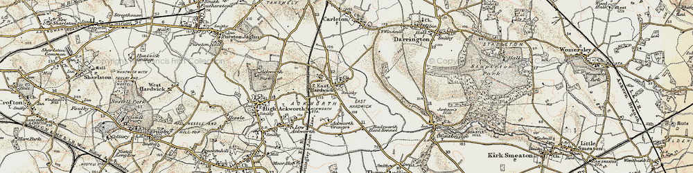 Old map of Burnhill Ho in 1903