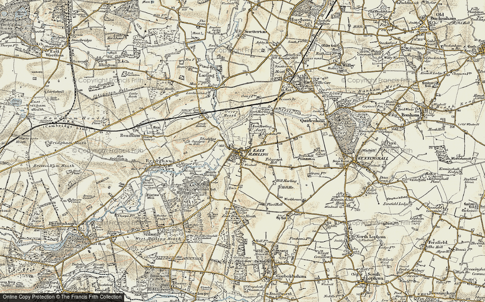 Old Map of Historic Map covering Bryant's Br in 1901