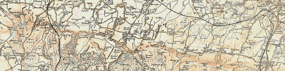 Old map of East Harting in 1897-1900