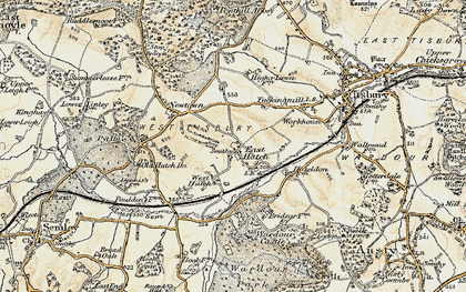 Old map of East Hatch in 1897-1899