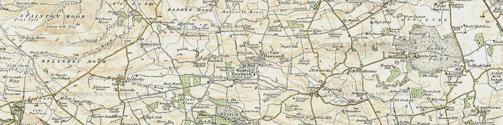 Old map of Ayrlow Banks in 1904