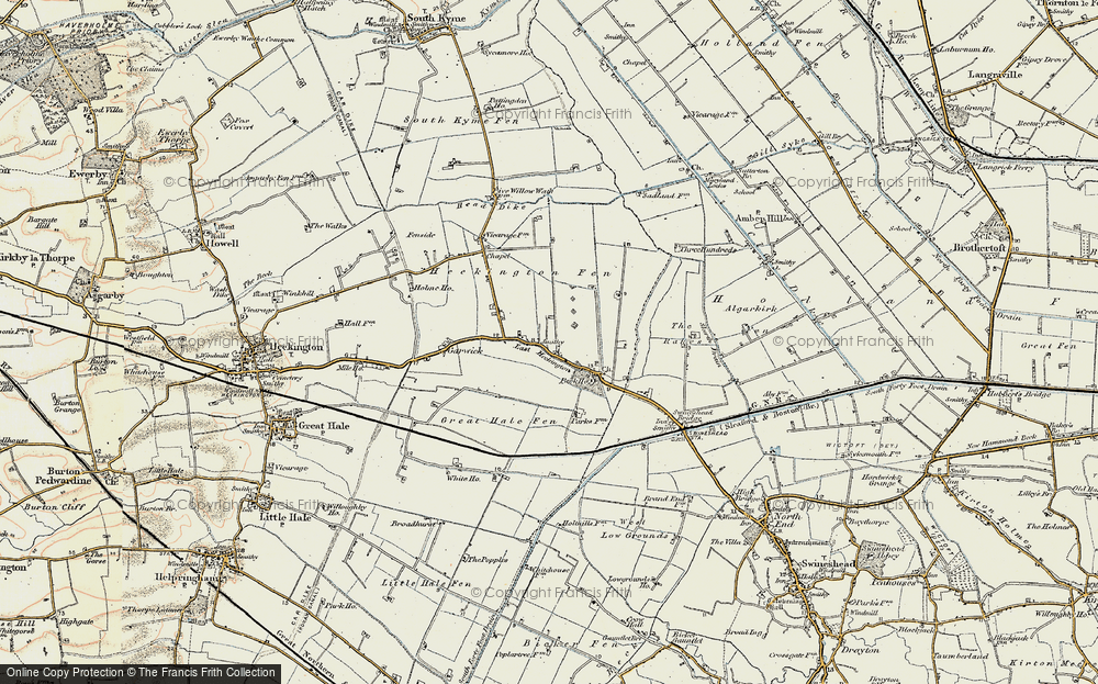 Old Map of East Heckington, 1902-1903 in 1902-1903