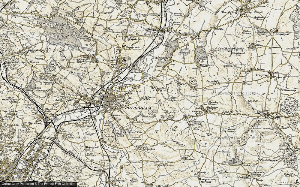 Old Map of East Herringthorpe, 1903 in 1903