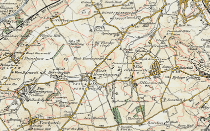 Old map of East Herrington in 1901-1904