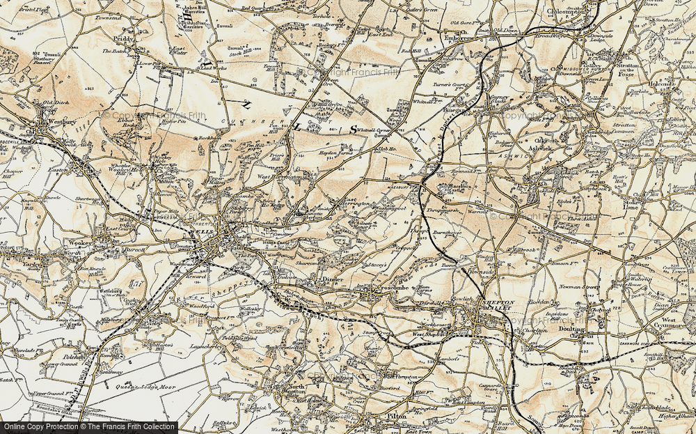 Old Map of East Horrington, 1899 in 1899