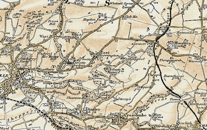 Old map of East Horrington in 1899