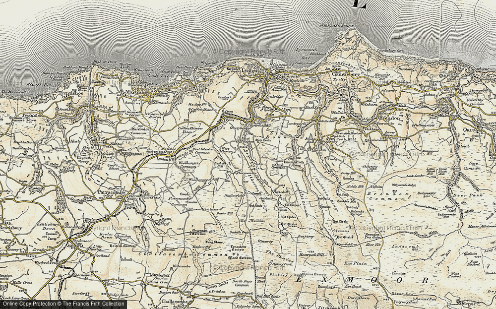 Old Map of East Ilkerton, 1900 in 1900