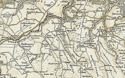 Old map of East Ilkerton in 1900