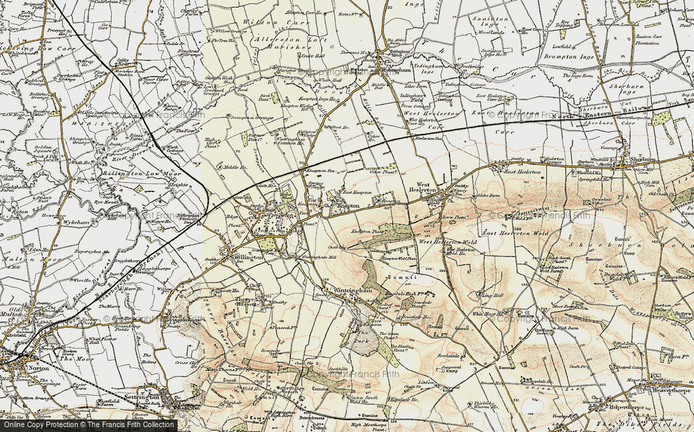 Old Map of East Knapton, 1903-1904 in 1903-1904
