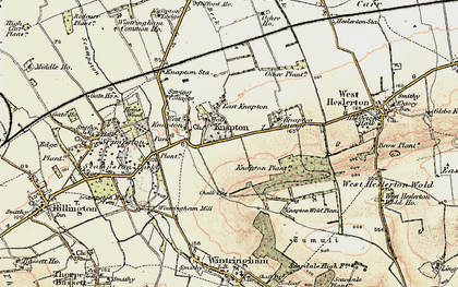 Old map of East Knapton in 1903-1904