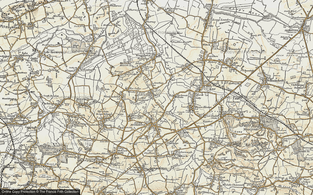 Old Map of East Lambrook, 1898-1900 in 1898-1900