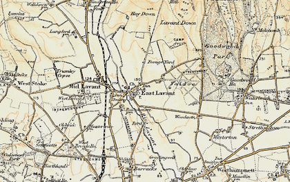 Old map of Lavant in 1897-1899