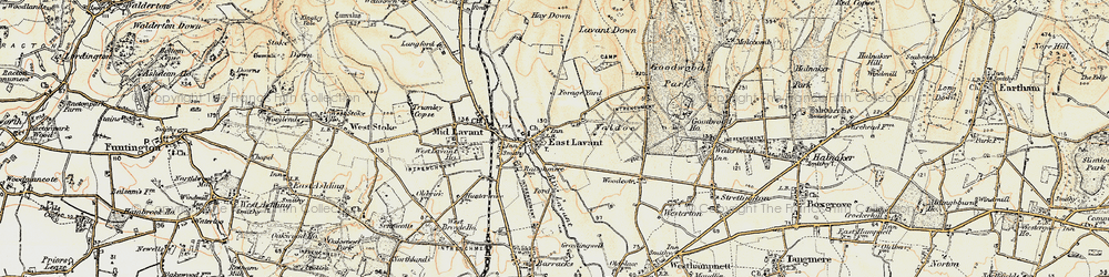 Old map of Lavant in 1897-1899