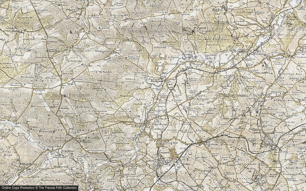 Old Map of East Law, 1901-1904 in 1901-1904