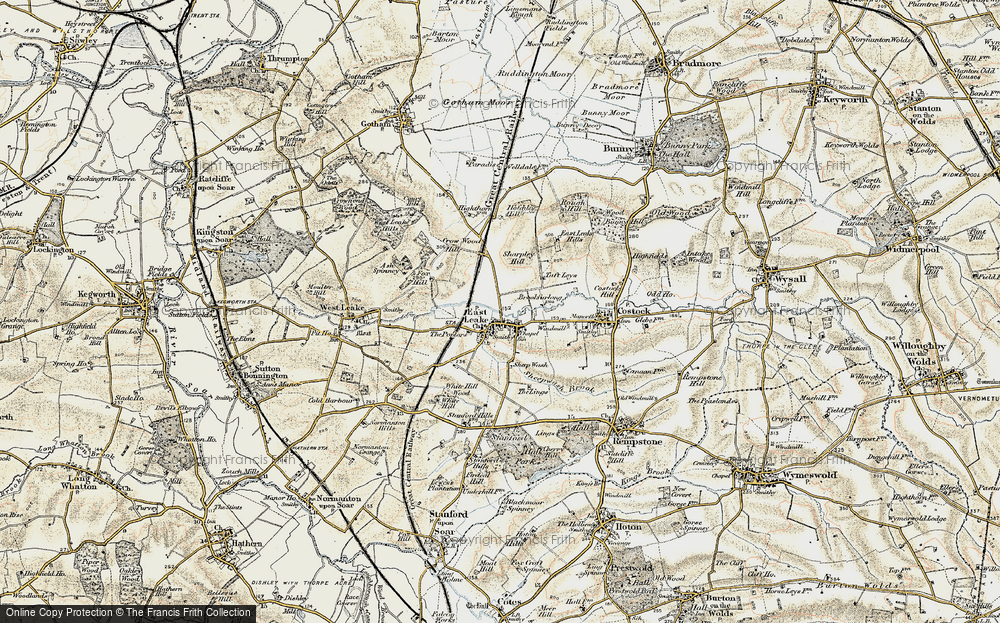 Old Map of East Leake, 1902-1903 in 1902-1903