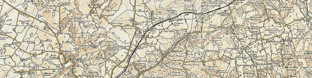 Old map of East Liss in 1897-1900