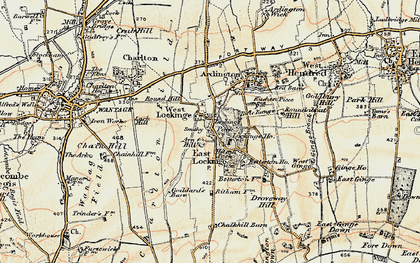 Old map of East Lockinge in 1897-1899