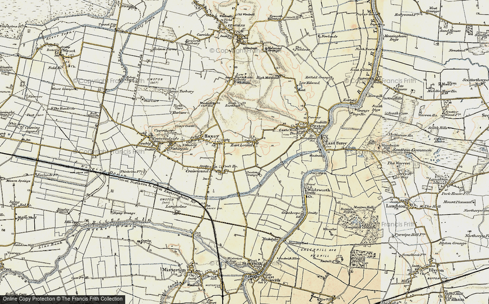 Old Map of East Lound, 1903 in 1903