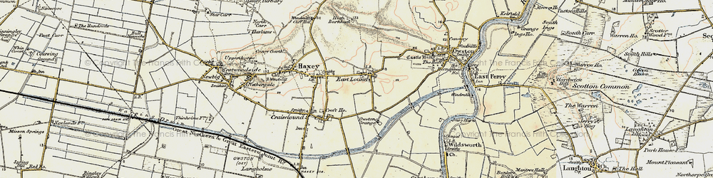 Old map of East Lound in 1903