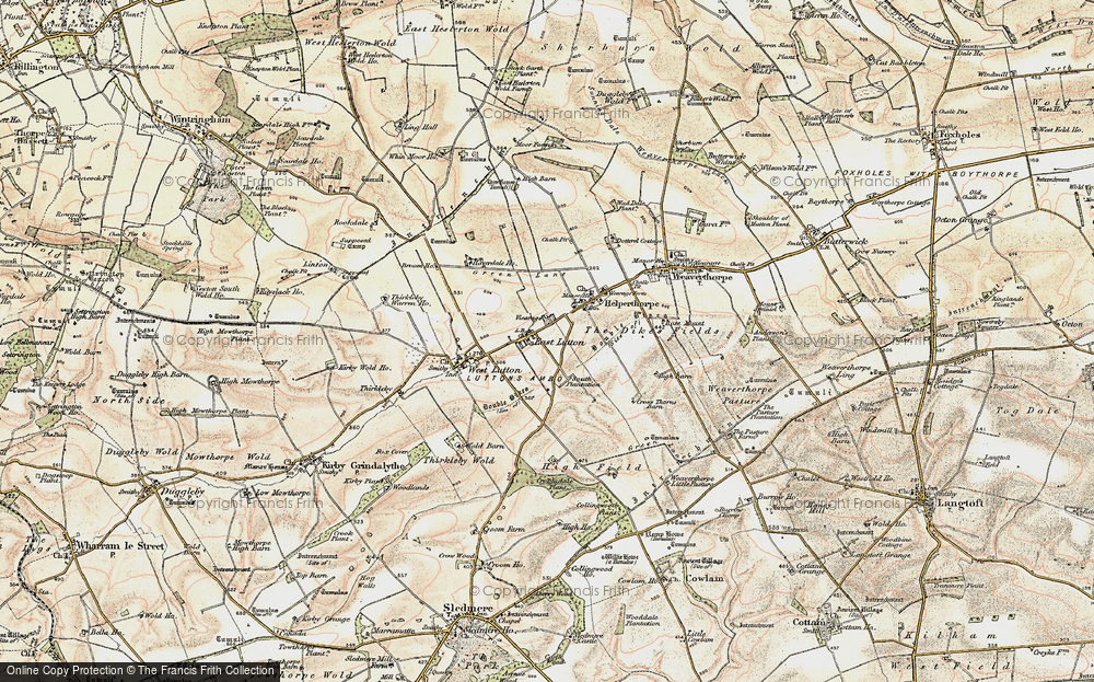 Old Map of East Lutton, 1903-1904 in 1903-1904